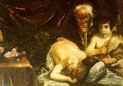 CAGNACCI, Guido Sleeping Christ with Zacharias John the Baptist china oil painting reproduction